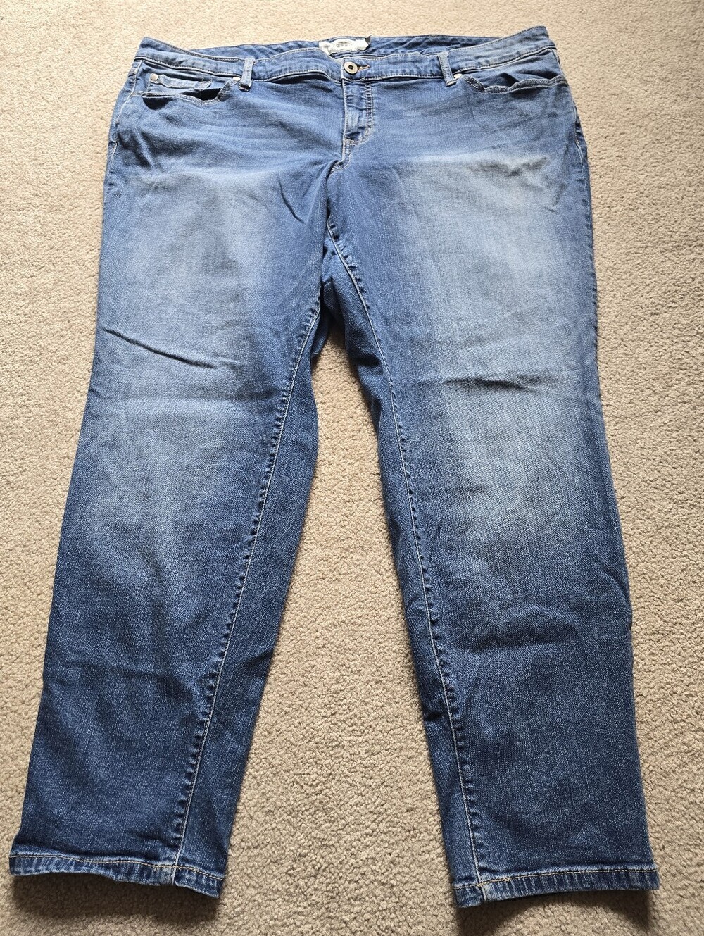 Torrid Plus 24R Classic Skinny Straight-Leg Blue Jeans